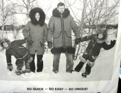 201 202 203, 204 MACPHEE CANADA KID 1-12 SLEEVE PARKA COAT PATTERN 32-48'' ADULT